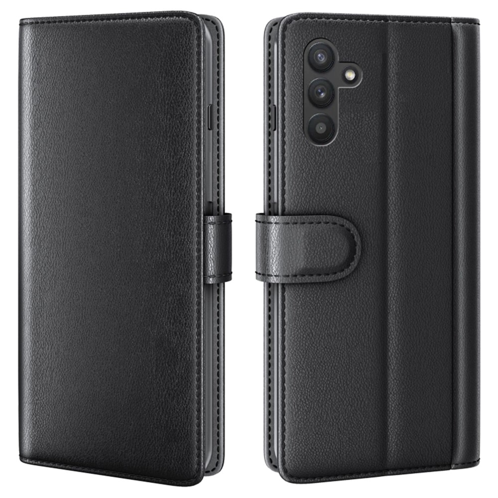 Samsung Galaxy A04s Echtlederhülle Schwarz
