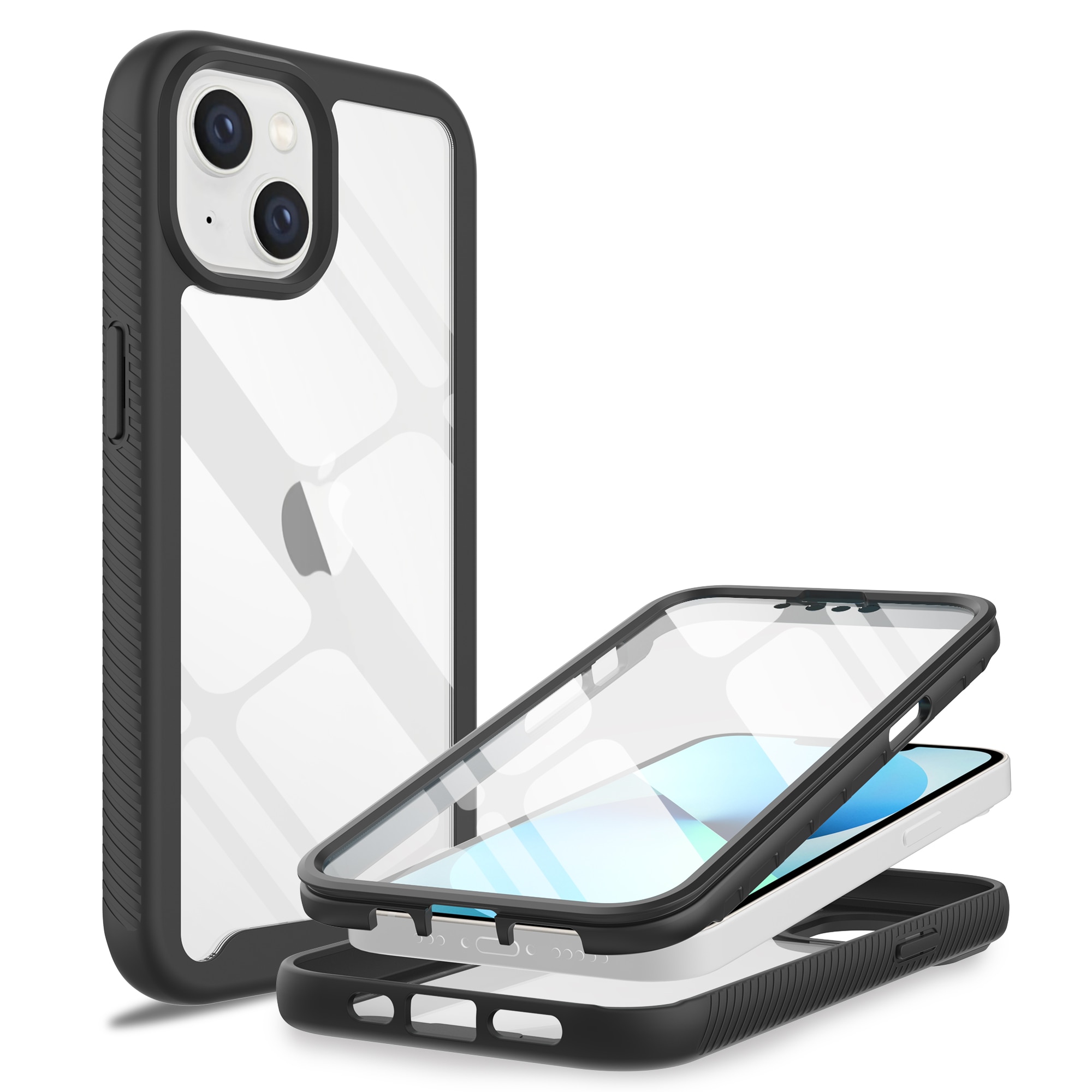 iPhone 13 Mini Full Protection Case Schwarz