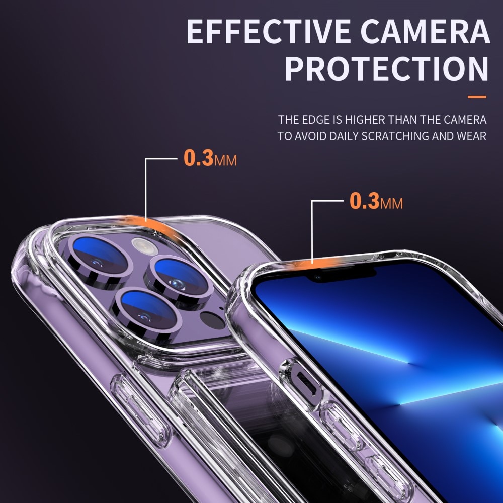Hybrid-Hülle mit Kartenhalter iPhone 13 Pro Transparent