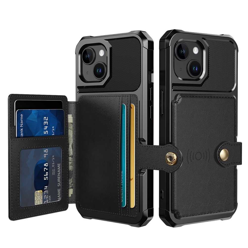 iPhone 15 Tough Multi-slot Hülle Schwarz