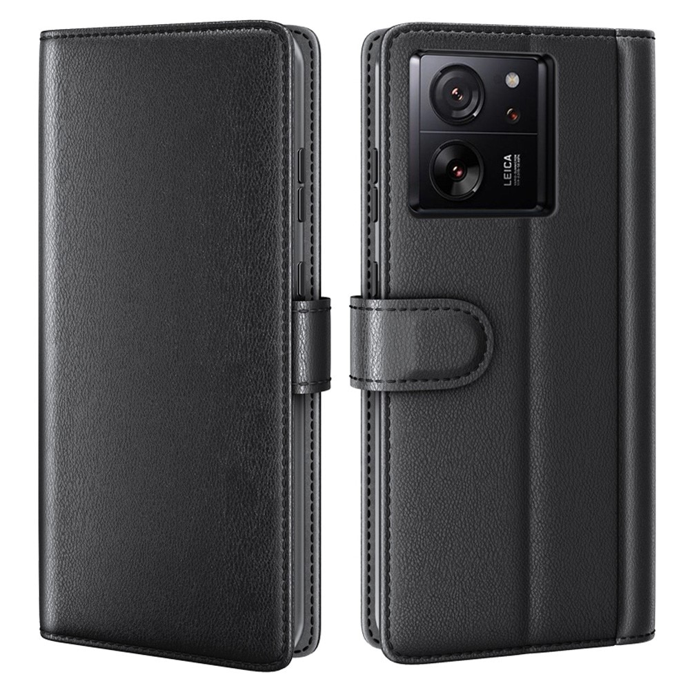 Xiaomi Redmi Note 13 Pro Plus Echtlederhülle Schwarz