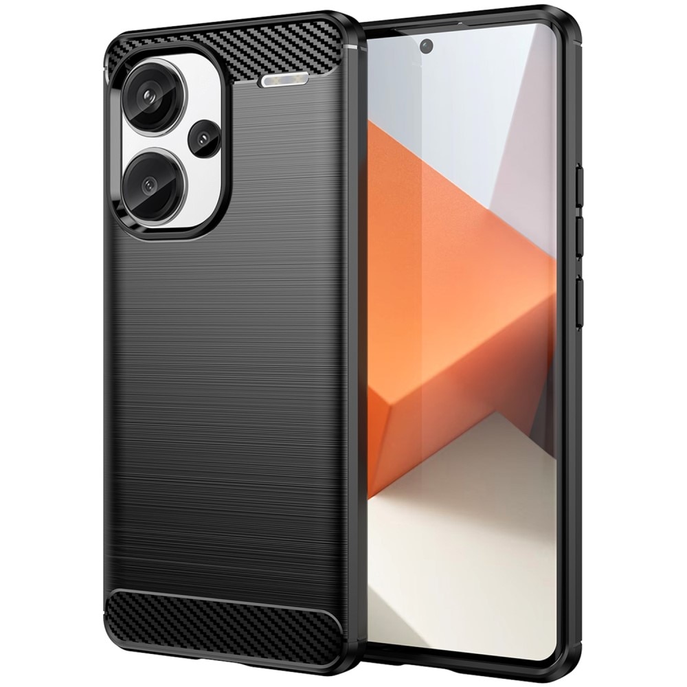 Xiaomi Redmi Note 13 Pro Plus Hülle TPU Brushed Schwarz