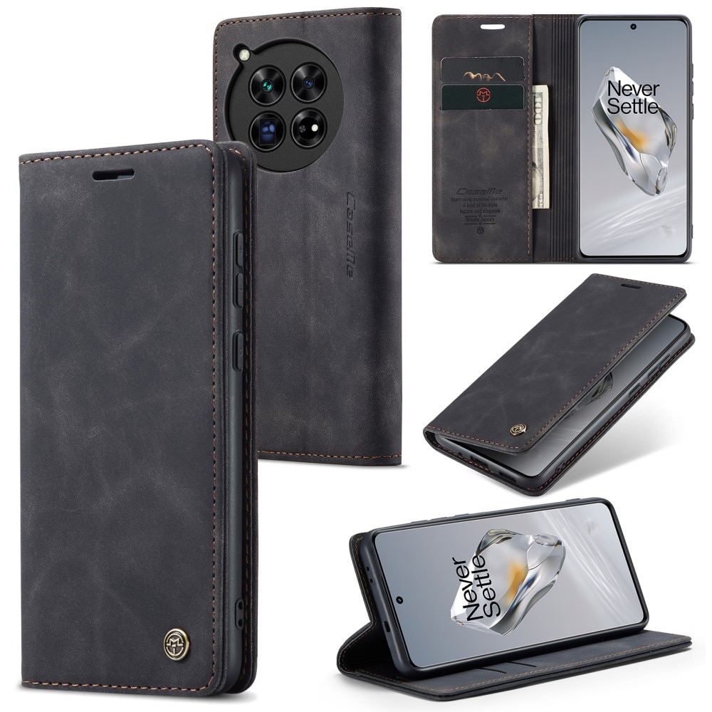 Slim Portemonnaie-Hülle  OnePlus 12 Schwarz