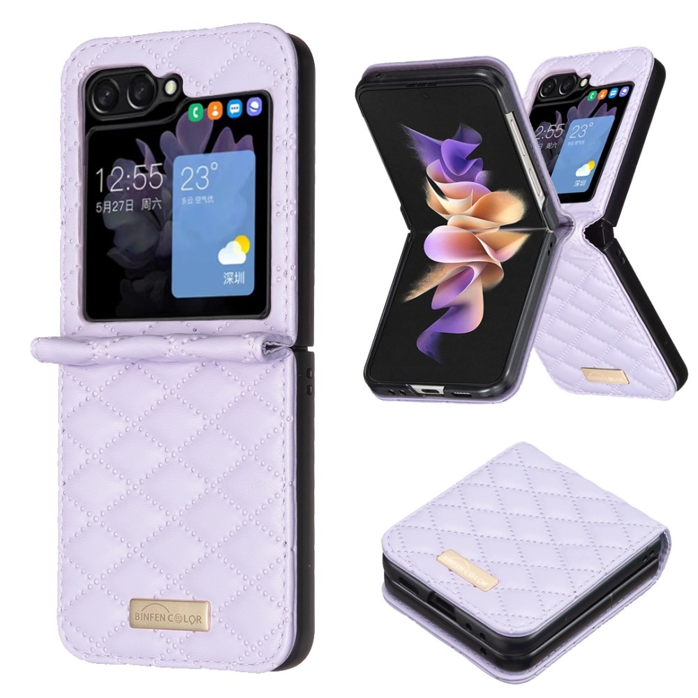 Samsung Galaxy Z Flip 6 Handytasche Quilted lila