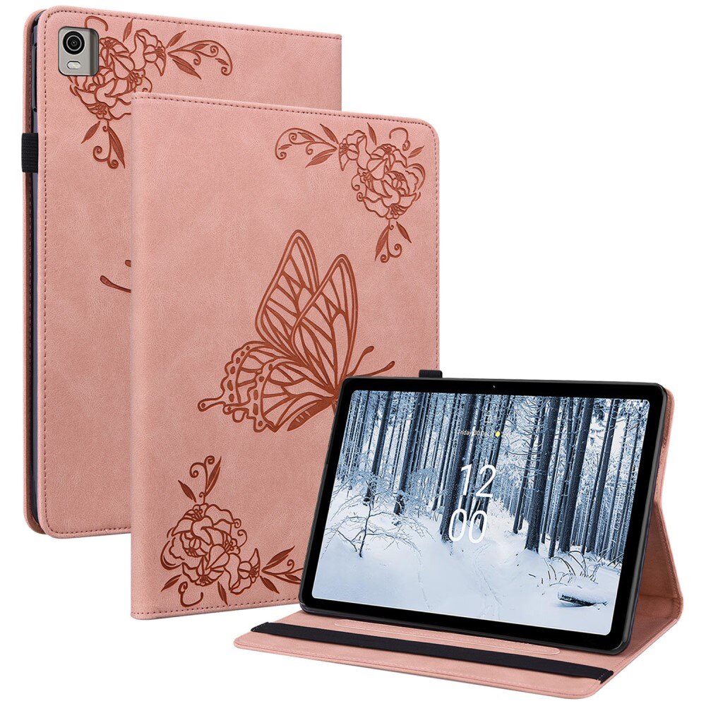  Nokia T21 Handytasche Schmetterling Rosa
