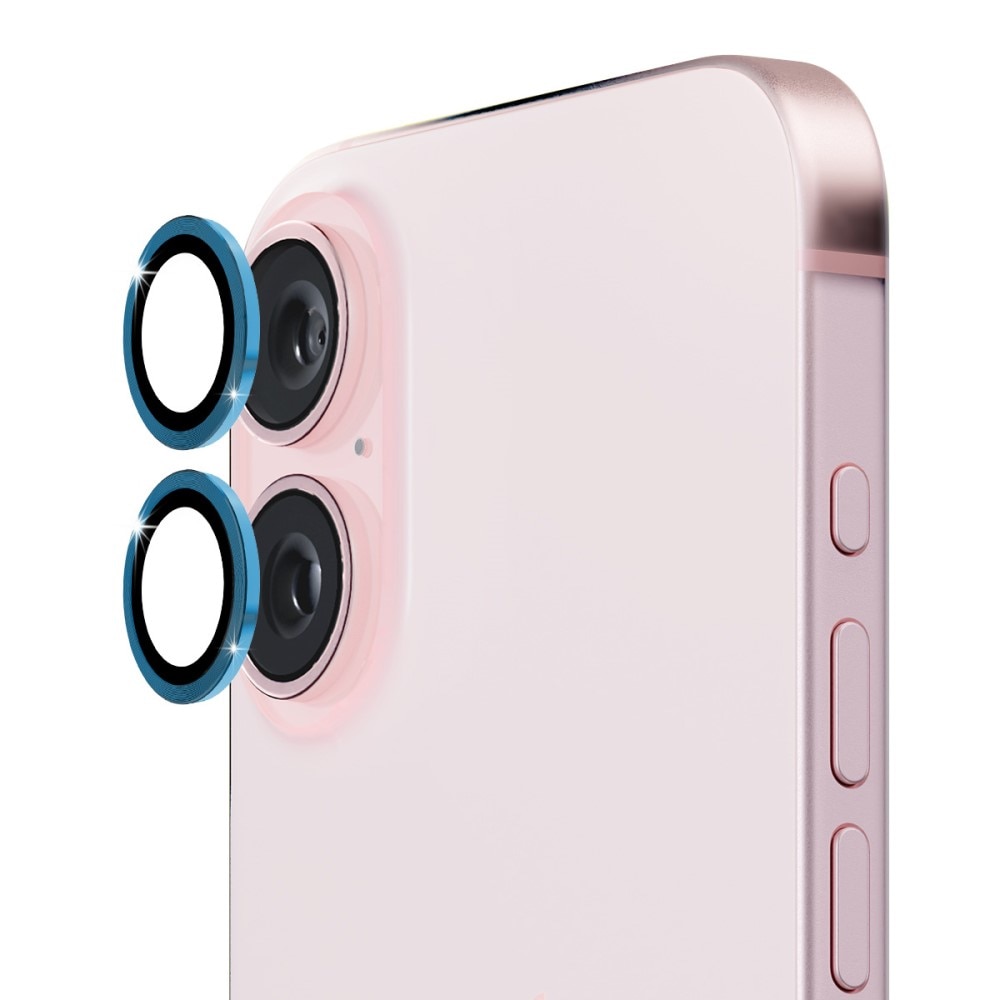 Panzerglas für Kamera Aluminium iPhone 16 Plus Blau