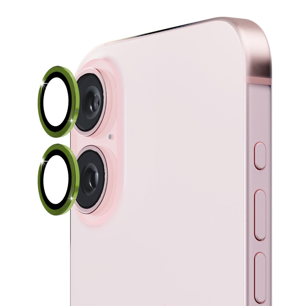 Panzerglas für Kamera Aluminium iPhone 16 Plus Grün