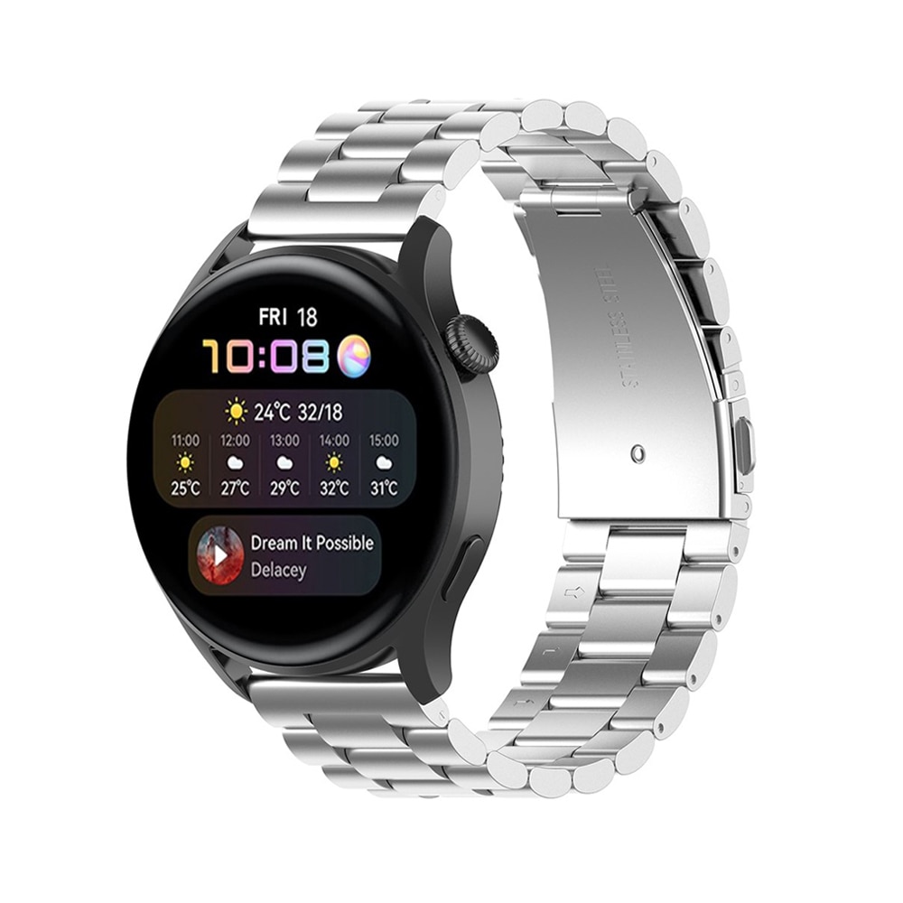 Huawei Watch 3/Watch 3 Pro Armband aus Stahl Silber