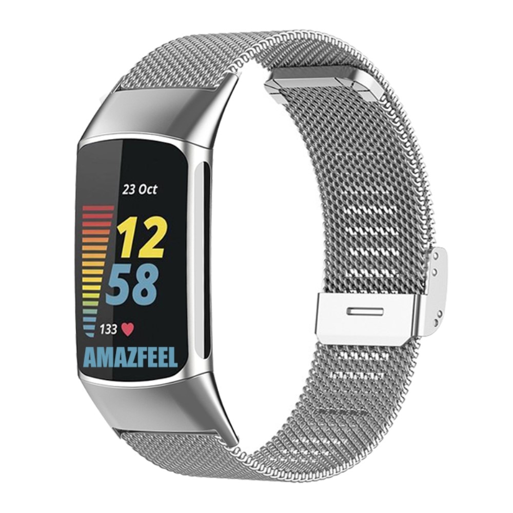 Fitbit Charge 6 Mesh Bracelet Silber
