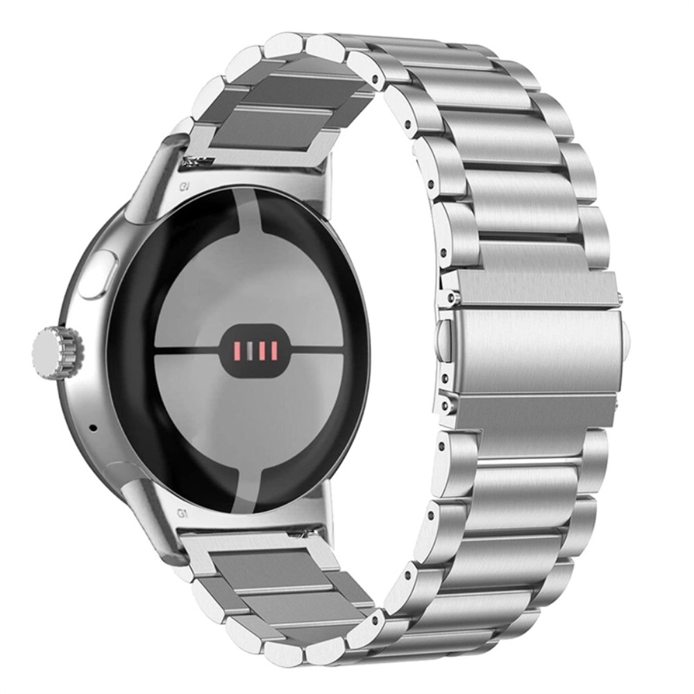 Google Pixel Watch 3 45mm Armband aus Stahl Silber