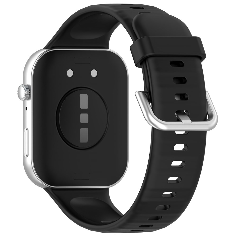 Huawei Watch Fit 4 Pro Armband aus Silikon Schwarz