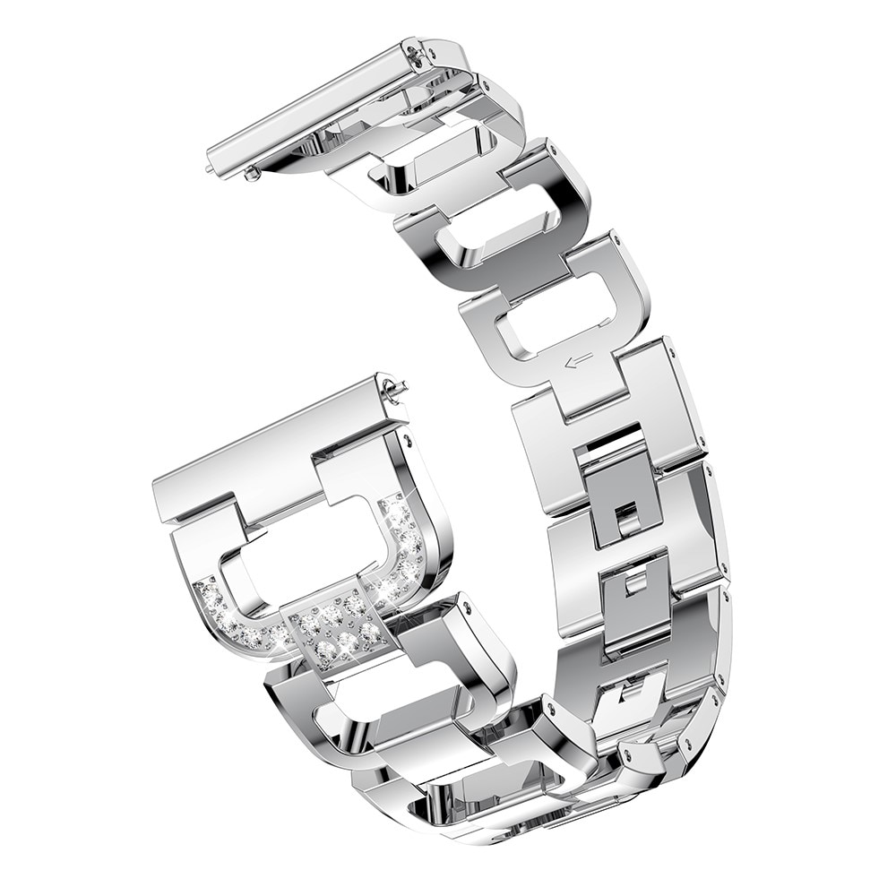 Polar Grit X Pro Rhinestone Bracelet Silber