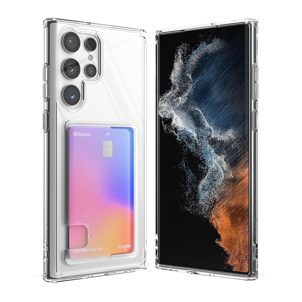 Fusion Card Case Samsung Galaxy S22 Ultra Transparent