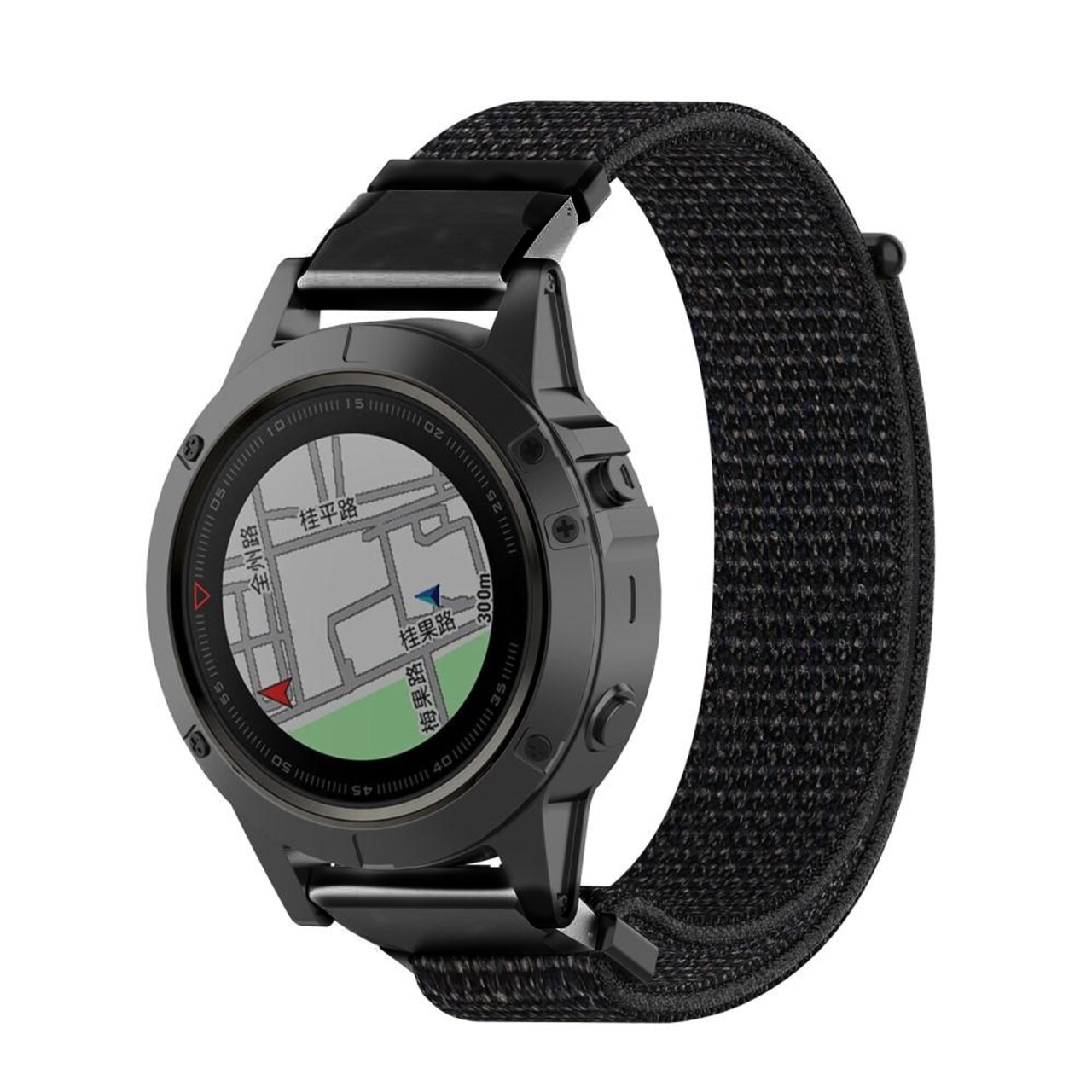 Garmin Fenix 6X Pro Nylon-Armband Schwarz