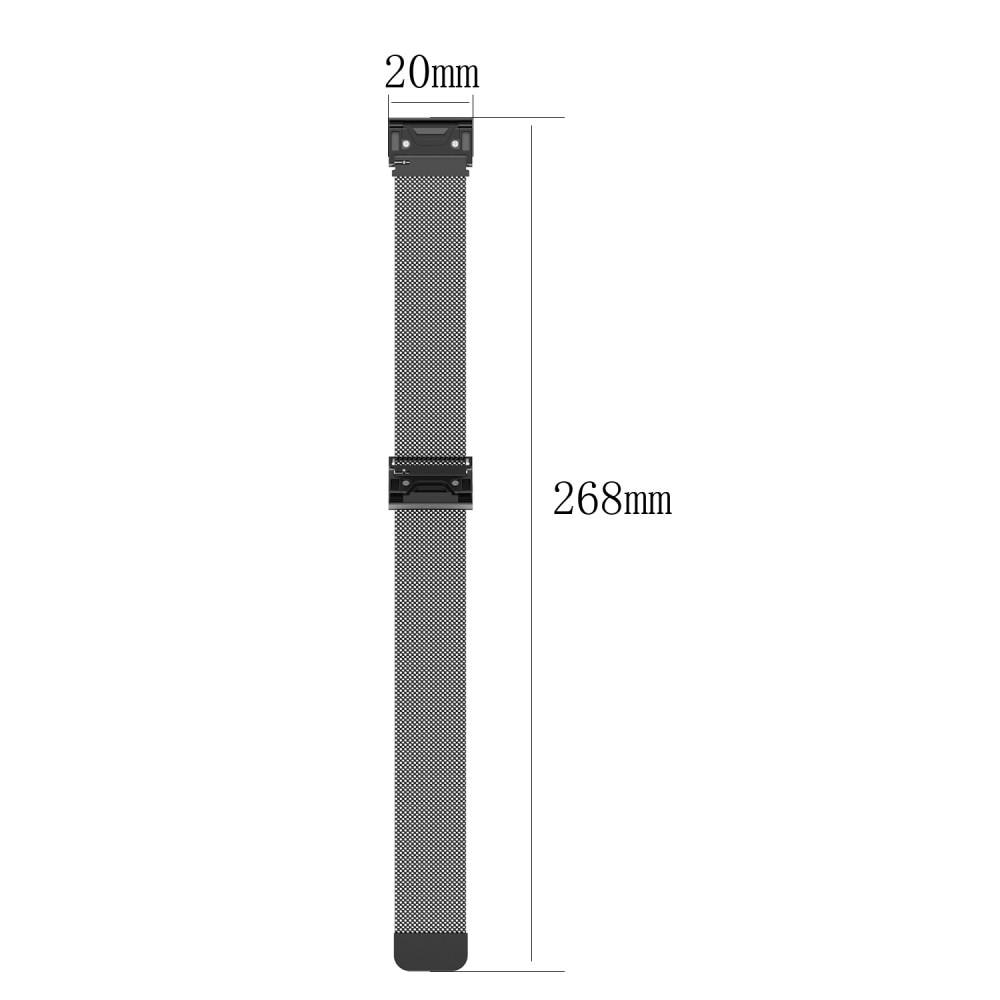 Garmin Fenix 8 43mm Milanaise-Armband Silber