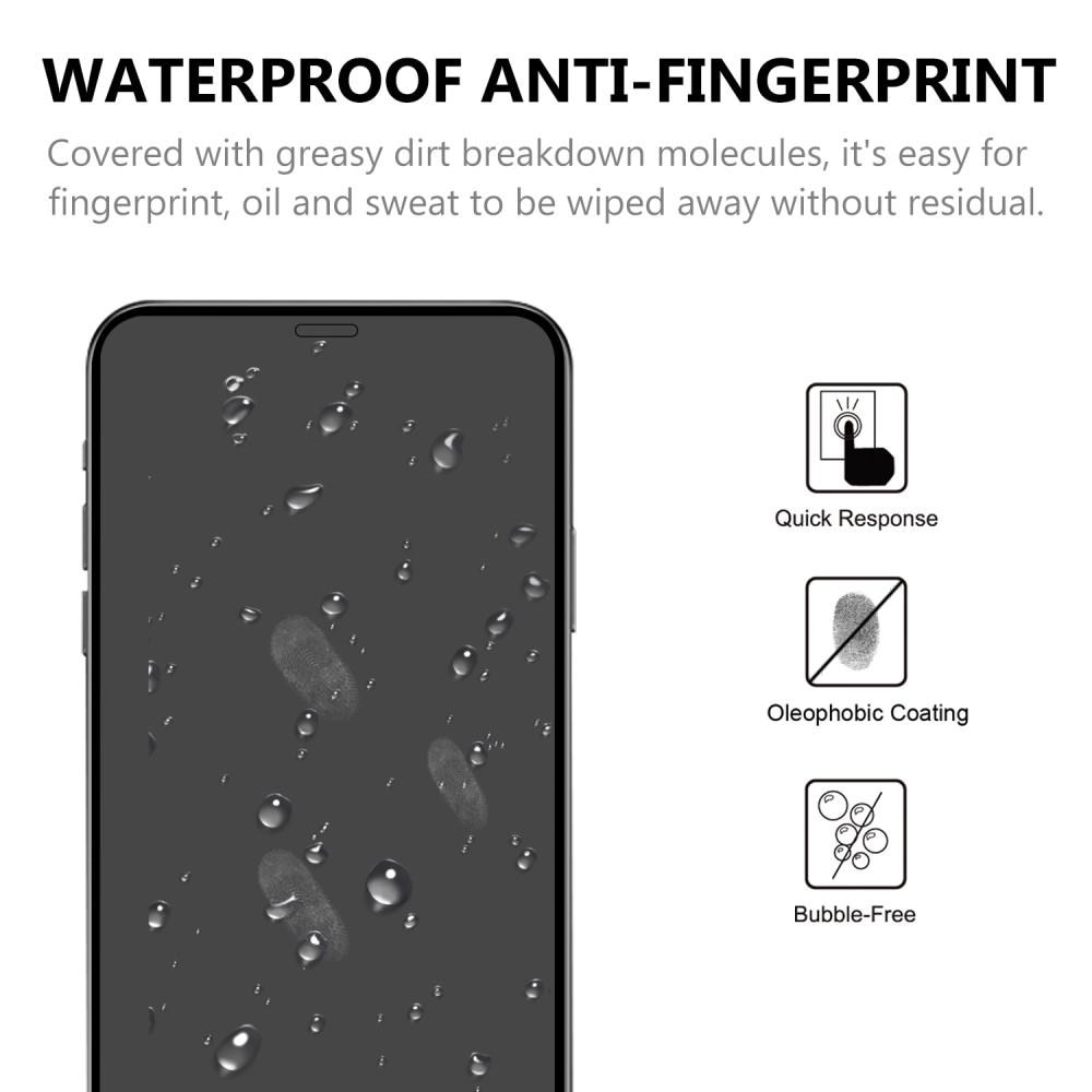 iPhone 12/12 Pro Vollabdeckendes Panzerglas Schwarz